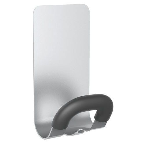 Patère magnétique en acier embout ABS Gris métal - Image principale