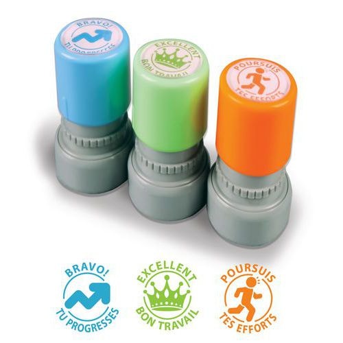 Ensemble de 3 tampons à encrage automatique - Image principale