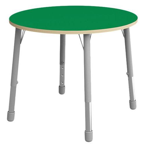 Table Eko ronde ø 100 cm réglable T1 à T3 - vert - Image principale
