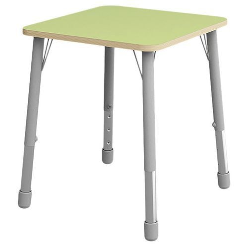 Table Eko carrée 69 x 69 cm réglable T1 à T3 - vert clair - Image principale