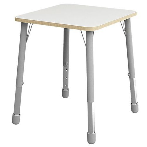 Table Eko carrée 69 x 69 cm réglable T3 à T6 - blanc - Image principale