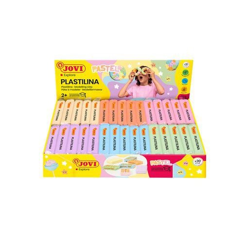 Boîte 30 pains 50 g Couleurs pastel assorties - Image principale