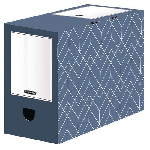 Lot de 5 Boîte d'archives Déco (150mm) Bleu ardoise - Bankers Box - Image principale