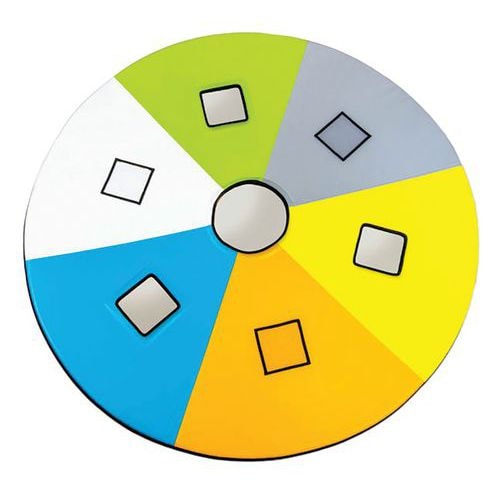 Matelas rond avec poches et miroirs - Image principale