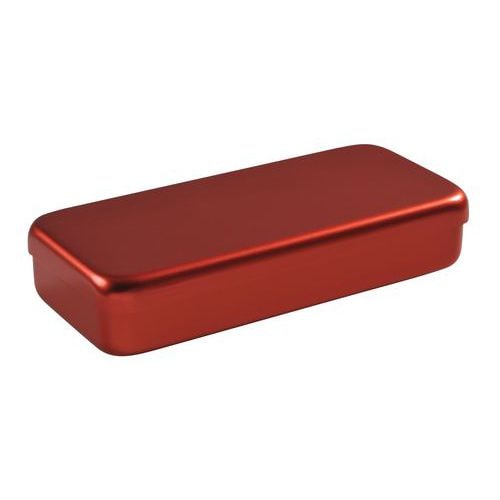 Boite aluminium 17 x 7 x 3 cm rouge - Image principale