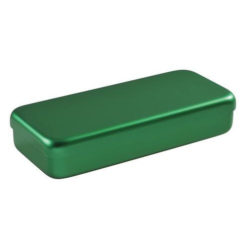 Boite aluminium 17 x 7 x 3 cm vert - Image principale