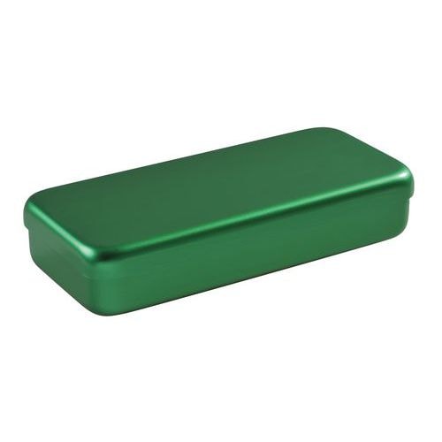 Boite aluminium 18 x 9 x 3 cm vert - Image principale