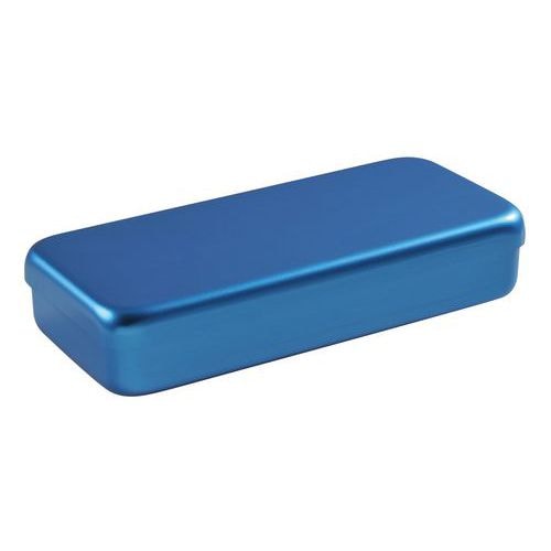 Boite en alumimium rectangulaire 21x10x3cm couvercle couleur Holtex - Image principale