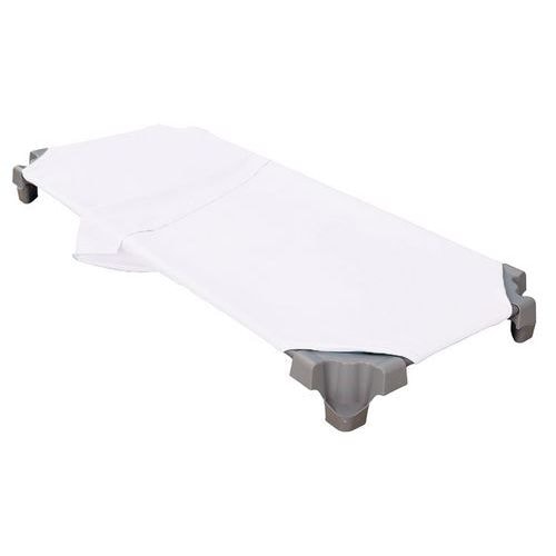 Drap sac de couchage blanc pour couchette maternelle - Image principale