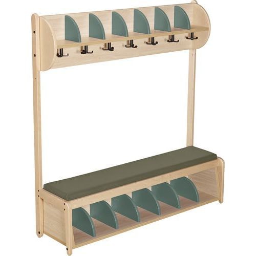 Banc vestiaire Lili T2 kaki - Image principale