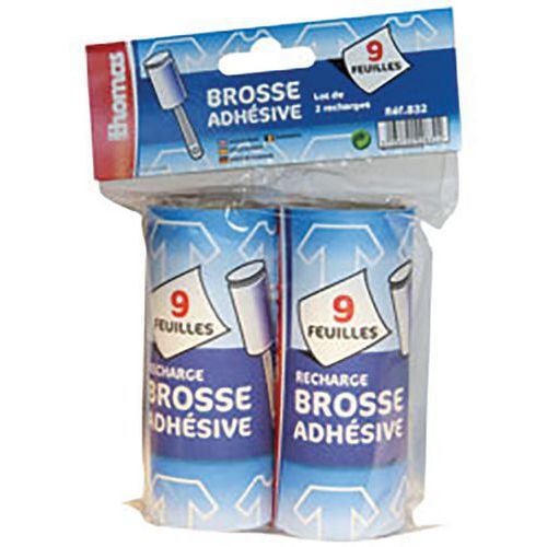 Lot de 12 2 recharges brosse adhésive - Image principale