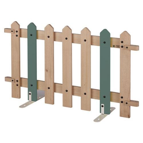 Barrière 7 lattes support montant coloris kaki - Image principale