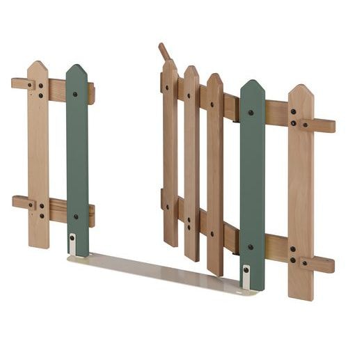 Portillon 7 lattes support montant coloris kaki - Image principale