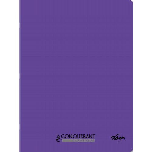 Cahier polypropylène 90g 96 pages seyes 24x32 cm - violet - Image principale