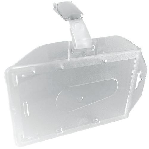 Lot de 25 Badge de sécurité 1 carte - avec clip - Manutan - Image principale