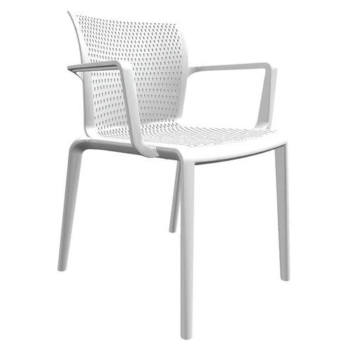 Lot de 4 fauteuils Docker blanc - Image principale