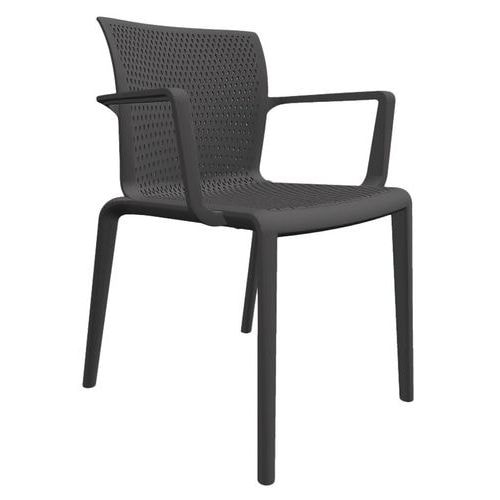 Lot de 4 fauteuils Docker anthracite - Image principale