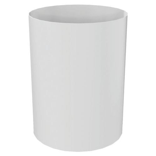 Corbeille à papier Métal 17 L Ø 25,5 cm Blanc - Image principale
