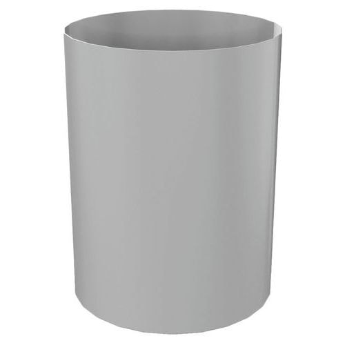 Corbeille à papier Métal 17 L Ø 25,5 cm Gris - Image principale