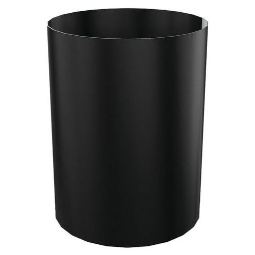 Corbeille à papier Métal 17 L Ø 25,5 cm Noir - Image principale