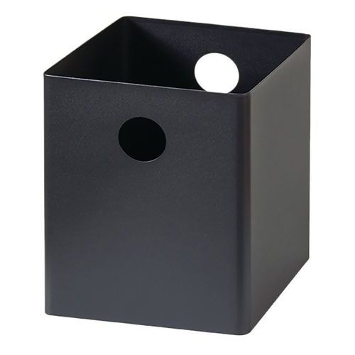 Corbeille à papier 17 L Steel Noir - Image principale