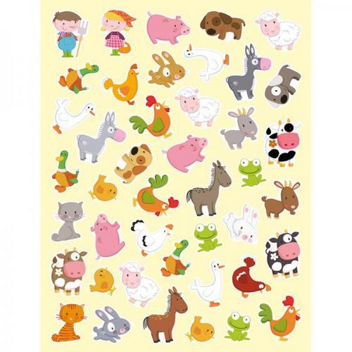 Gommettes illustrées animaux de la ferme - Image principale