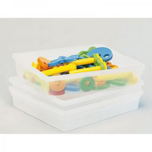 Bacs plats incolores Nathan - Lot de 3 - Image principale