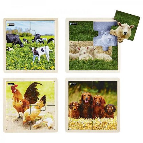 Puzzles bois - Les animaux en famille - Image principale