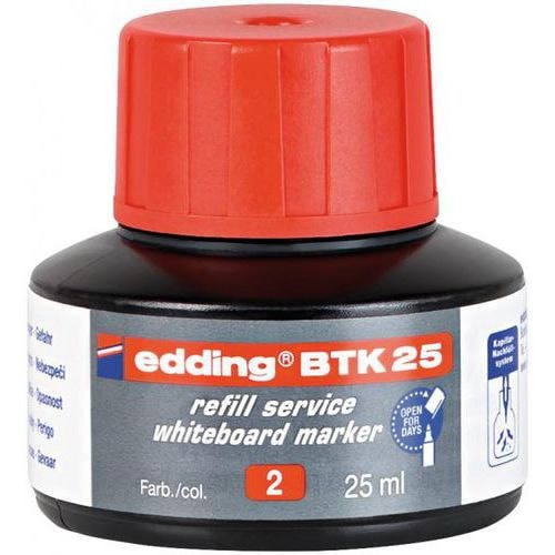 Flacon recharge encre pour marqueur Edding 28 - Rouge - Image principale