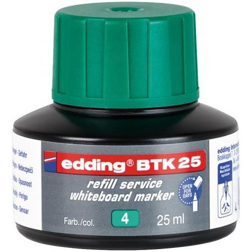 Flacon recharge encre pour marqueur Edding 28 - Vert - Image principale