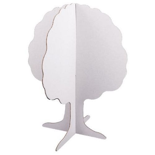 Pommier à monter en carton blanc hauteur 24 cm (Lot de 10) - Image principale