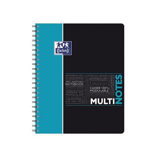 OXFORD Cahier Etudiants Multinotes A4+ Petits Carreaux 5mm 160 Pages Reliure Intégrale Couverture Polypro Colo - Image principale
