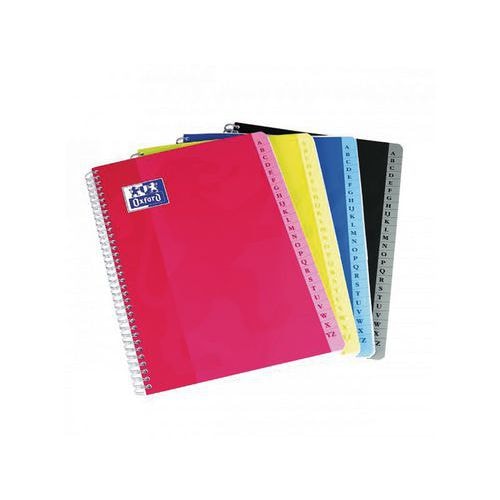OXFORD Répertoire Color Life A4 Petits Carreaux 5mm 180 Pages Reliure Intégrale Couverture Carte Coloris Assor - Image principale