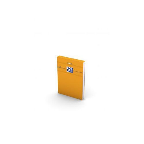 OXFORD Bloc-Notes Orange A7 Petits Carreaux 5mm 80 Feuilles Agrafées Couverture Carte Enduite Orange - Image principale