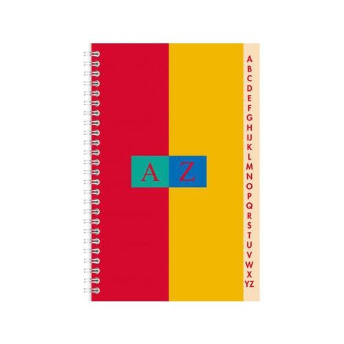 CONQUERANT Répertoire 11x17cm Petits Carreaux 5mm 100 Pages Reliure Intégrale Couverture Carte Recyclée Colori - Image principale