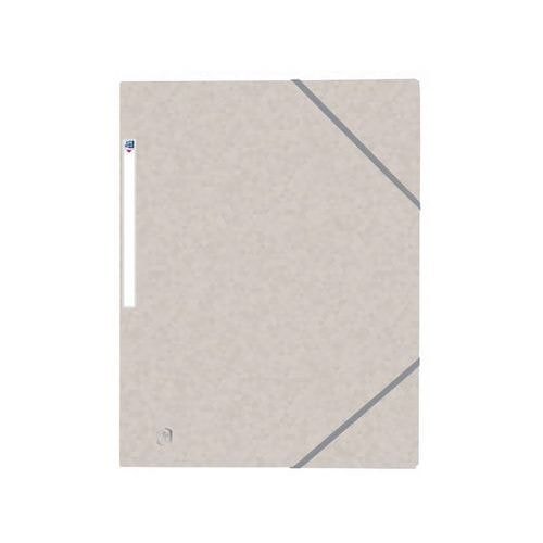 OXFORD Chemise 3 Rabats Top File + A4 avec Elastique Couverture Carte Beige - Image principale