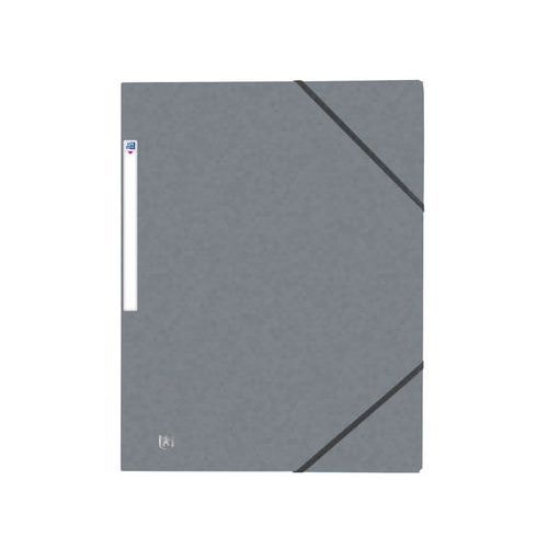 OXFORD Chemise 3 Rabats Top File + A4 avec Elastique Couverture Carte Gris - Image principale