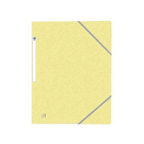 OXFORD Chemise 3 Rabats Top File + A4 avec Elastique Couverture Carte Jaune Pastel - Image principale