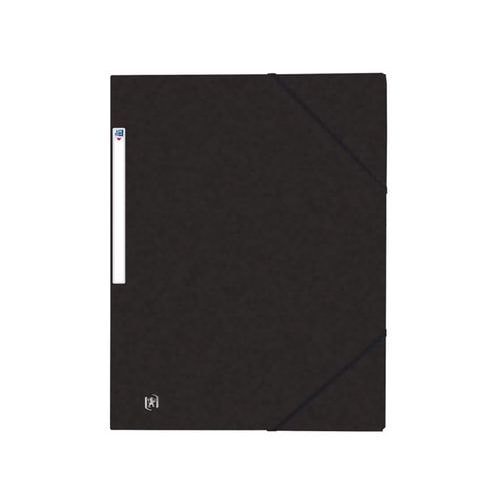 OXFORD Chemise 3 Rabats Top File + A4 avec Elastique Couverture Carte Noir - Image principale