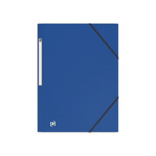 Chemise 3 Rabats Memphis A4 avec Elastique Couverture Polypro Bleu - Image principale