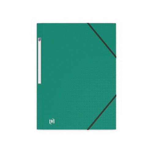 OXFORD Chemise 3 Rabats Memphis A4 avec Elastique Couverture Polypro Vert - Image principale