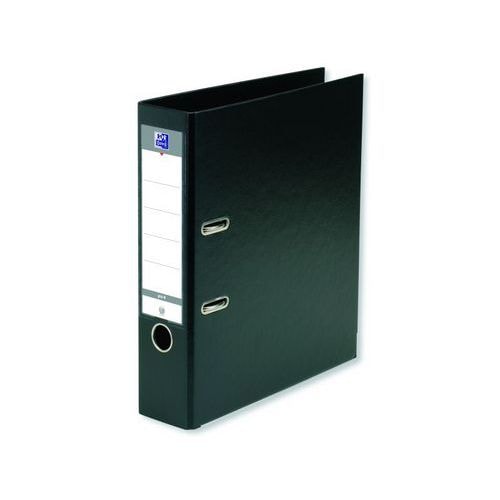 OXFORD Classeur à Levier Smart Pro+ A4XL Dos 80mm 2 Anneaux en D Couverture Polypro Rembordée Noir - Image principale