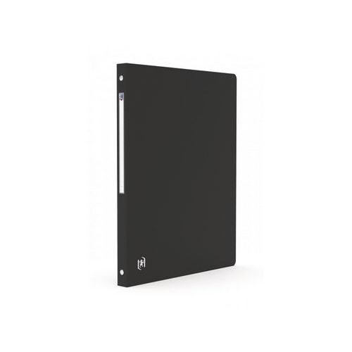 OXFORD Classeur Memphis A4 Dos 20mm 4 Anneaux Ronds Couverture Polypro Noir - Image principale
