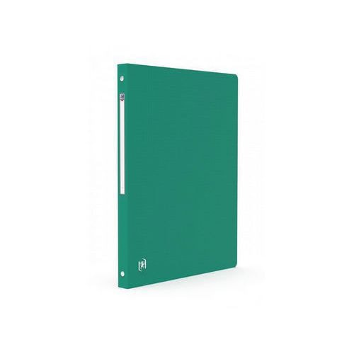 OXFORD Classeur Memphis A4 Dos 20mm 4 Anneaux Ronds Couverture Polypro Vert - Image principale