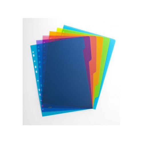 Intercalaires Neutres Color Life A4 6 Positions Couverture Polypro 30/100ème Coloris Assortis - Image principale