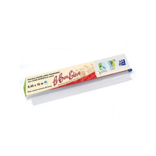 OXFORD Rouleau Couvre-Livres Le Bon Elève 45x1000cm PVC Lisse Epaisseur 8/100e Incolore - Image principale