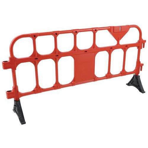 Barrière plastique avec pieds - 2000mm rouge - Image principale