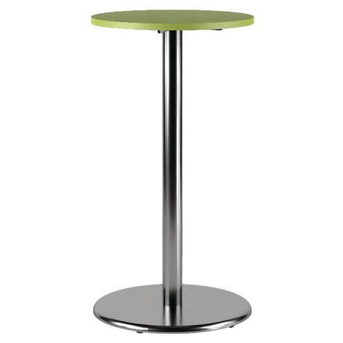 Mange-debout Menorca Ø 60 cm ht 110 cm stratifié 24 mm PC vert anis - chromé - Image principale
