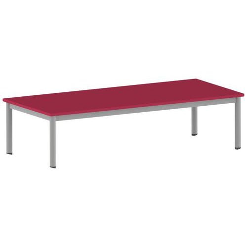 Table Carélie rectangulaire 180 x 80 cm mobile 4 pieds stratifié - Image principale