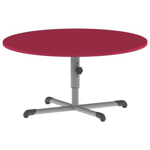 Table Bandana ronde Ø 120 cm réglable piètement central stratifié - Image principale